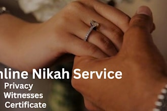 do online nikah imam nikah for your online nikah and provide witness