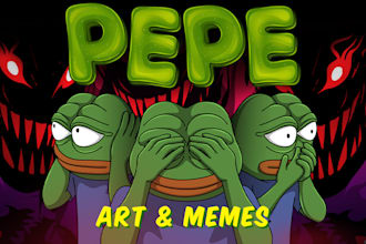 draw art and memes in pepe style
