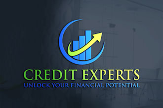 design credit repair tax bookkeeping consulting and financial business logo