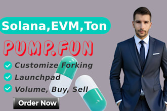 do customize forking  gmx and pump fun four meme on solana bsc aptos tron xrpl