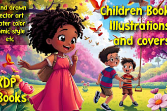 do children book illustrations and cover illustrations