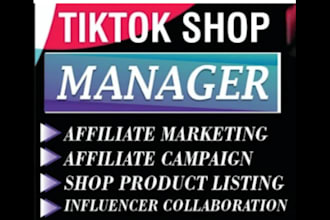 do tiktok shop product listing, and will be tiktok shop dropshipping manager