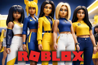 create and develop your full roblox game in high quality animation