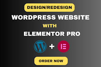 design redesign website with elementor pro expert wordpress web development