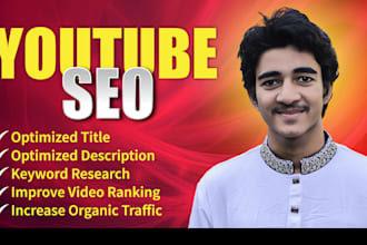 be your youtube SEO expert for top ranking