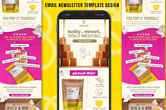 design canva figma brevo klaviyo mailchimp email newsletter template in 24 hours