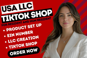 set up US tiktok shop llc registration llc usa tiktok shop ein itin non resident
