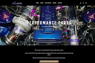 design auto parts shopify store auto part website car part shopify store