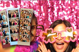 design photobooth photography website art gallery party rental wedding website