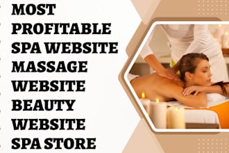 design spa website beauty website shopify store salon website cosmetic website