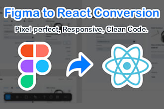 convert your figma design into a react app