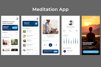 develop meditation app affirmation app health app telemedicine app therapy app