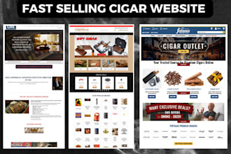 design cigar website tobacco shopify store vape website vaping store cbd website