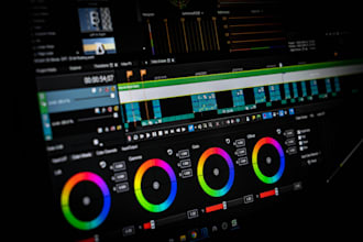 edit video with color grading, marketing, and vlog videos