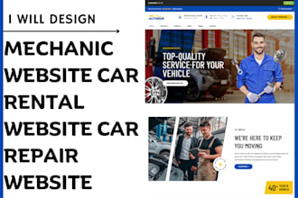 design mechanic website auto repair website car repair website
