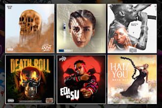 design deep cover art, spotify, and apple music cover, artwork for your music