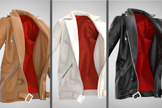 custom 3d garments, second life garments  in clo3d and marvelous designer