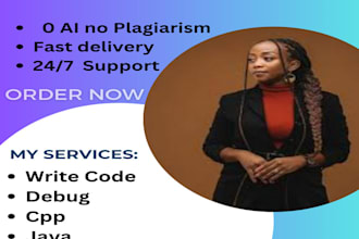 code, debug and teach in cpp, java and python