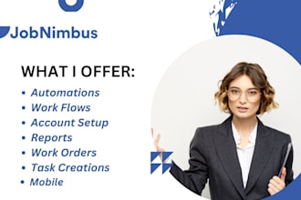 setup jobnimbus workflow automations work orders reports task creations mobile