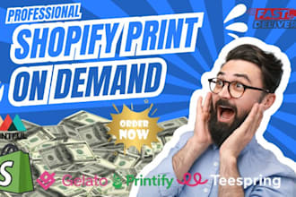 do shopify website design create shopify store and shopify pod