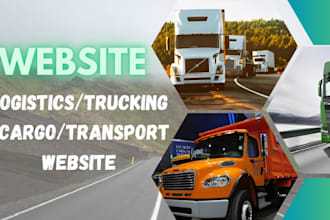 develop logistic ,cargo, trucking, and transport website
