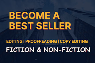 be your expert book editor, proofreader for fiction and nonfiction