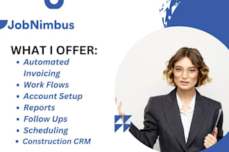 setup jobnimbus scheduling followups automated invoicing construction CRM boards