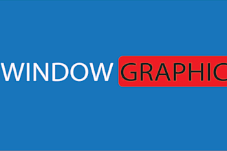 creative professional window graphics design