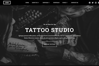 build a stunning wordpress tattoo website for your studio