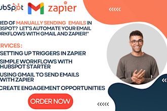 setup email workflows automation in hubspot gmail and zapier integration