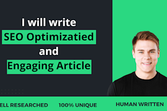write engaging and SEO friendly blog posts and articles