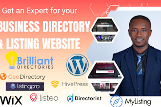 build directory listing website using hivepress, geodirectory, listingpro, wix