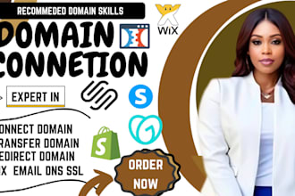 connect, redirect domain, subdomain to shopify, wix, fix dns, create qr code