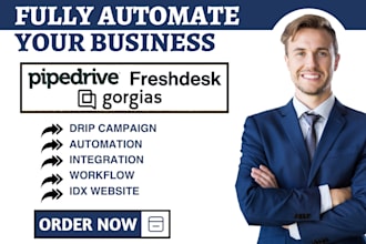 automate gorgias freshdesk ai agents chatbot pipedrive follow up task workflow