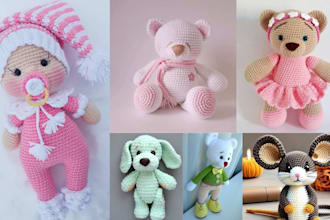 crochet your chosen pattern amigurumi crochet toys