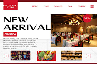 design food bar cafe bakery restaurant grocery drink wine bear shopify store