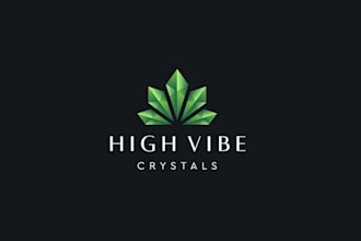 design modern online crystal store logo