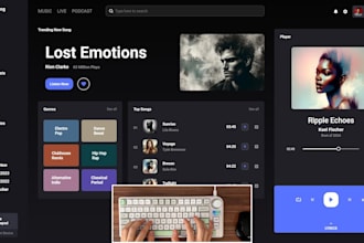 build music streaming, video streaming, live streaming website