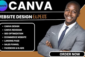 canva website design canva landing page convert canva to wordpress figma design