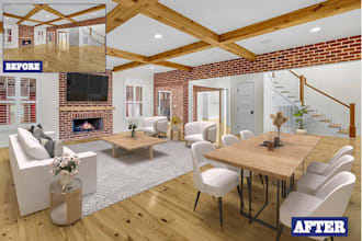 real estate virtual staging home digital staging services