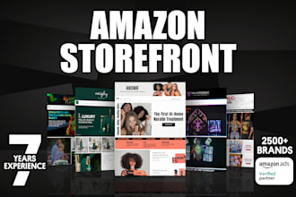 design and install modern amazon store or brand storefront