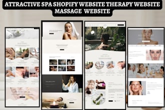 build profitable spa website therapy website beauty store massage website