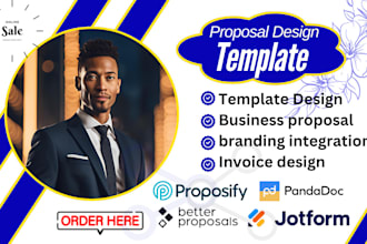 design your professional proposify template with proposify, jotform, qwilr