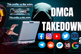 takedown content from google x youtube telegram tiktok reddit insta under dmca