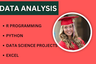 do data analytics data science projects with r programming, python, excel