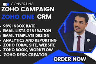 configure zoho crm zoho campaign zoho book zoho sites zoho one zoho email