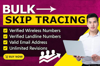 do skip tracing for real estate, bulk skip tracing llc and b2b lead generation