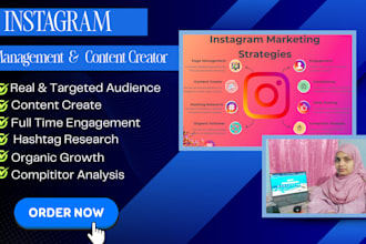 do organic instagram growth and content creation