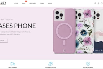 design stunning ecommerce website phone accessories store phone lanyard dropship