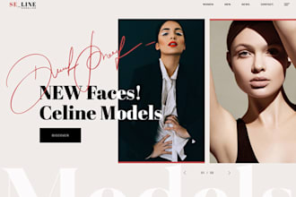 remake modeling agency business website design